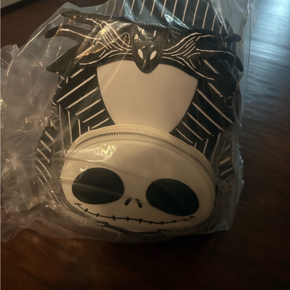 Nightmare before christmas Black and White Skeleton Backpack